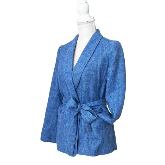 Banana Republic Tie Blazer Women Size 2 - Picture 3 of 11